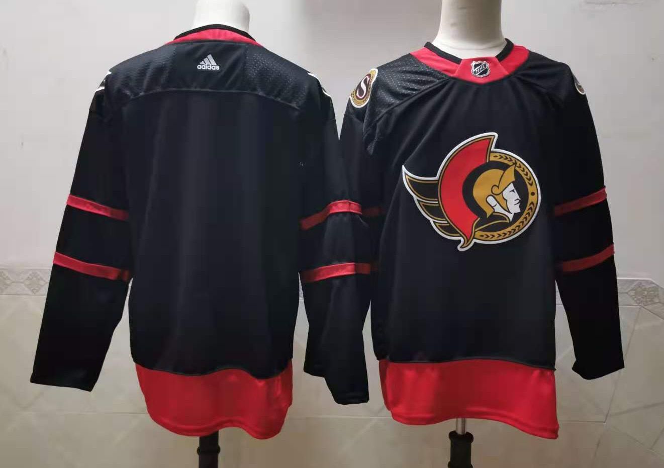 Ottawa Senators blank Men Adidas 2020 black NHL Jersey